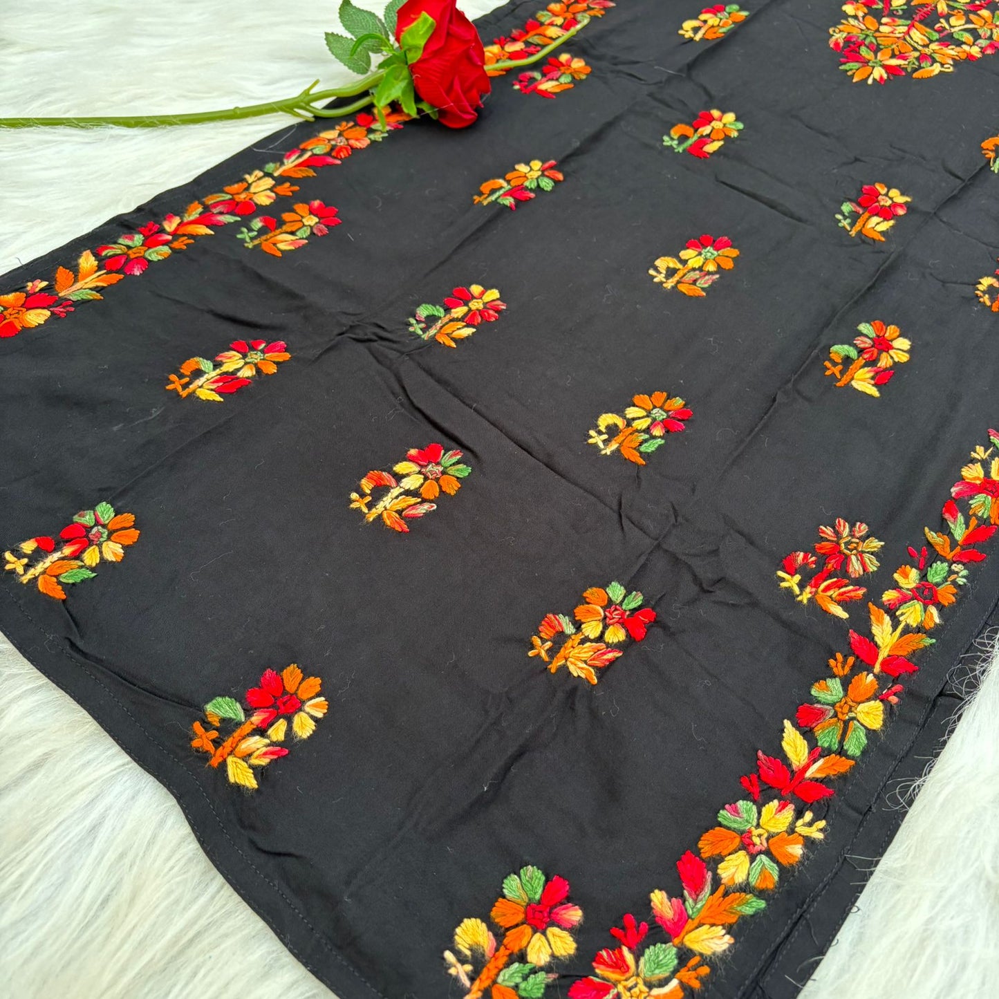 Maysa Soft Rayon Chikankari Kurti - Multi Colour