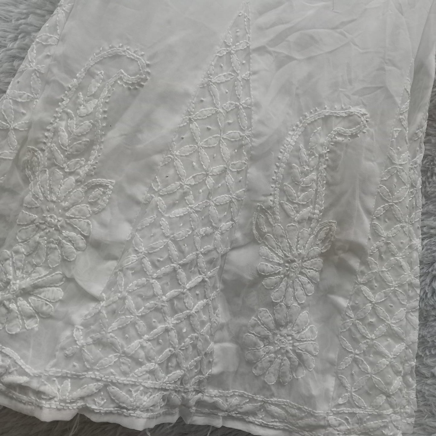 Georgette Chikankari Sharara - Chikankaar