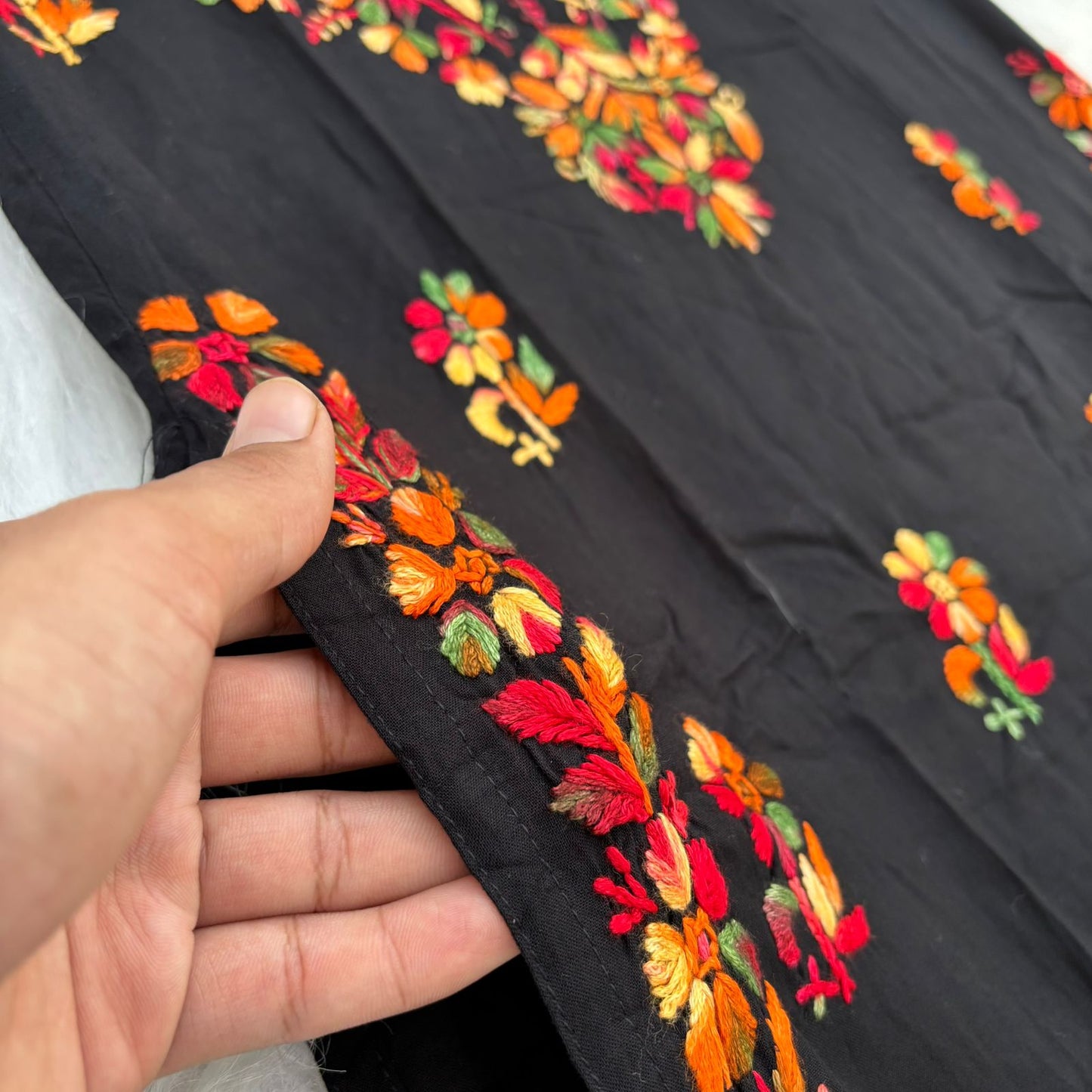 Maysa Soft Rayon Chikankari Kurti - Multi Colour