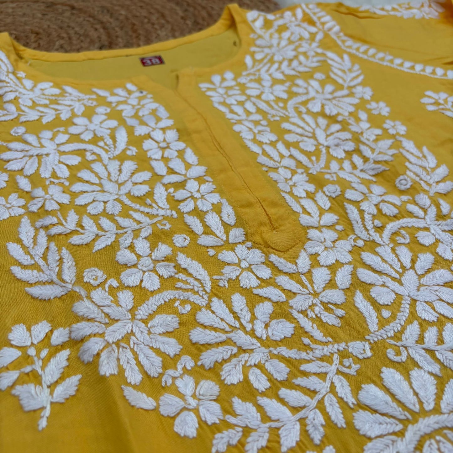 Maysa Soft Rayon Chikankari Kurti - Colour