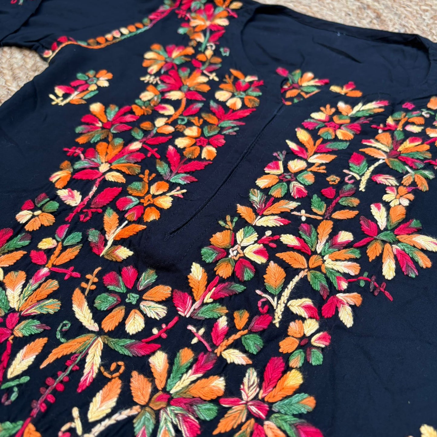 Maysa Soft Rayon Chikankari Kurti - Multi Colour