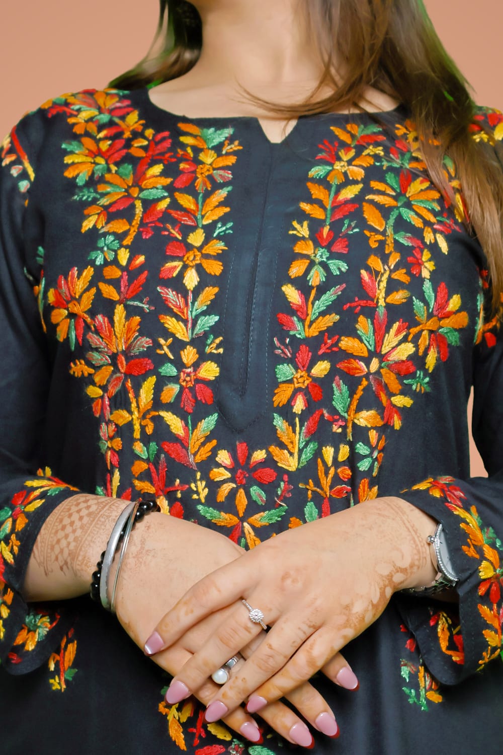 Namara Soft Rayon Chikankari Kurti Plazo Set - Multi Colour