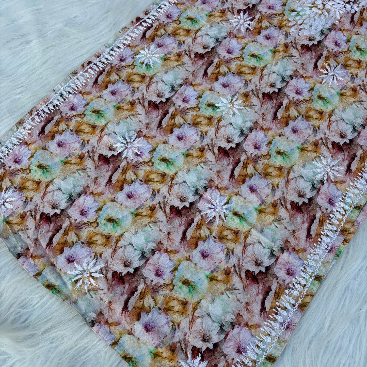 Fiza Pure Cotton Floral Lucknowi Chikankari Kurti - Yellow Colour