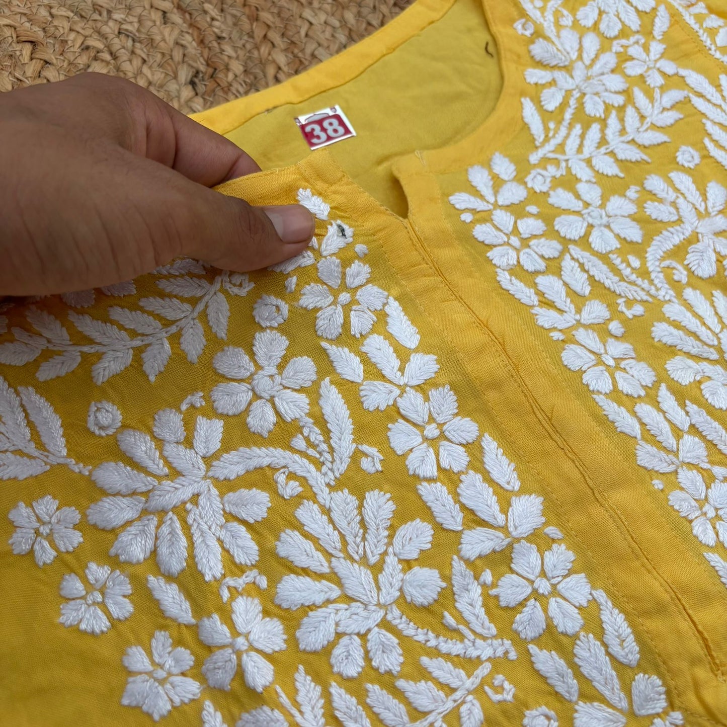 Maysa Soft Rayon Chikankari Kurti - Colour